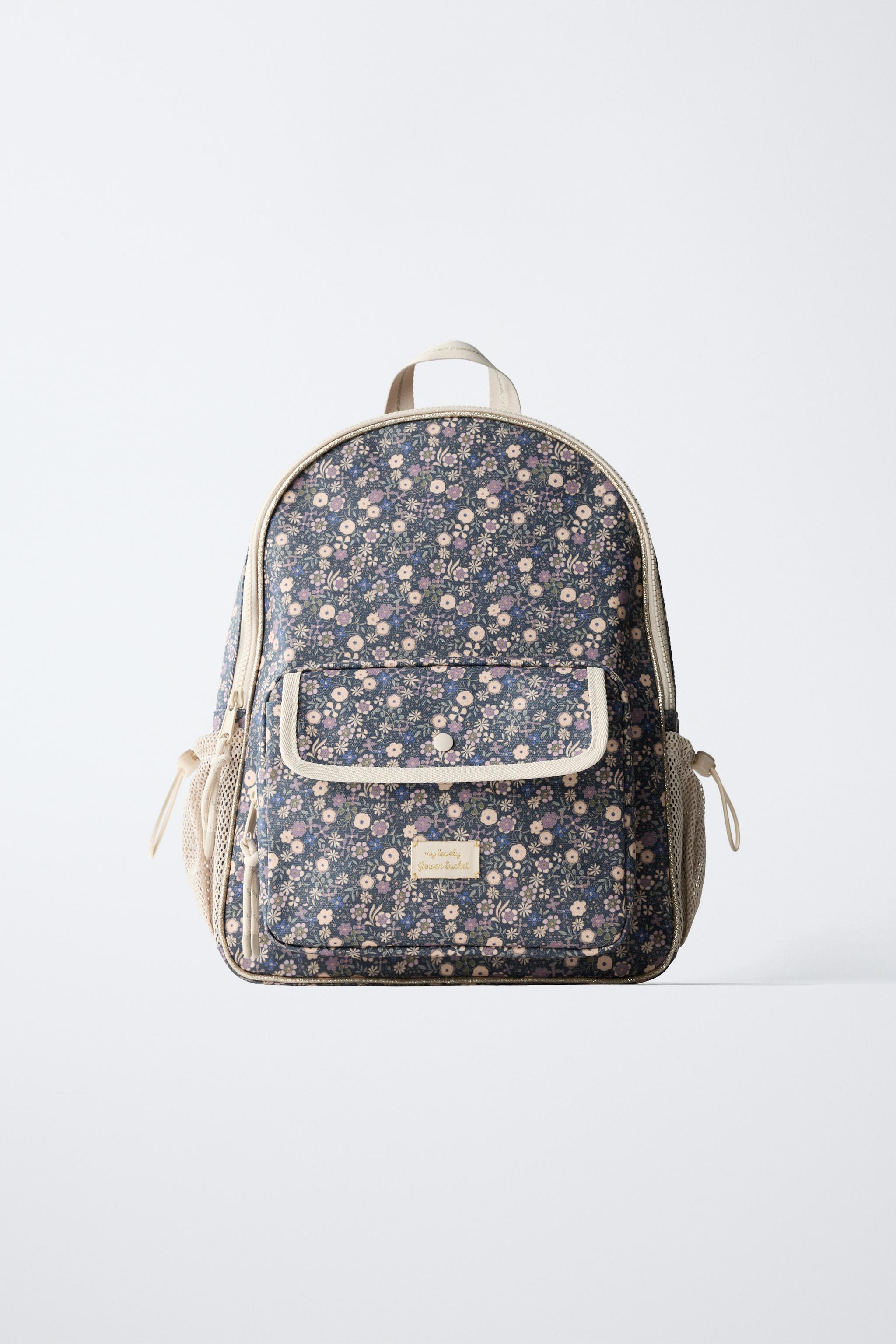 SAC À DOS SCOLAIRE À FLEURS